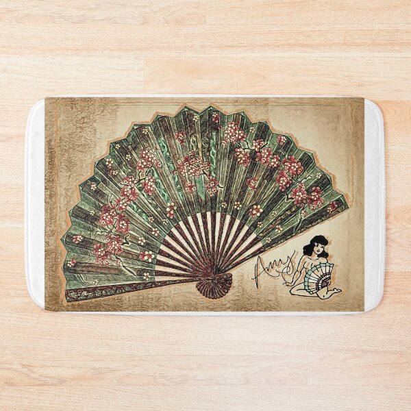 Item preview, Amy's tattoo Ink Inspiration fan vintage designed and sold by Hen-C-Art.