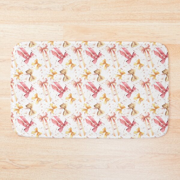 Item preview, Copy of Watercolor ribbons and bows seamless pattern. Red, golden, beige Hand drawn coquette illustration designed and sold by BartolArt.