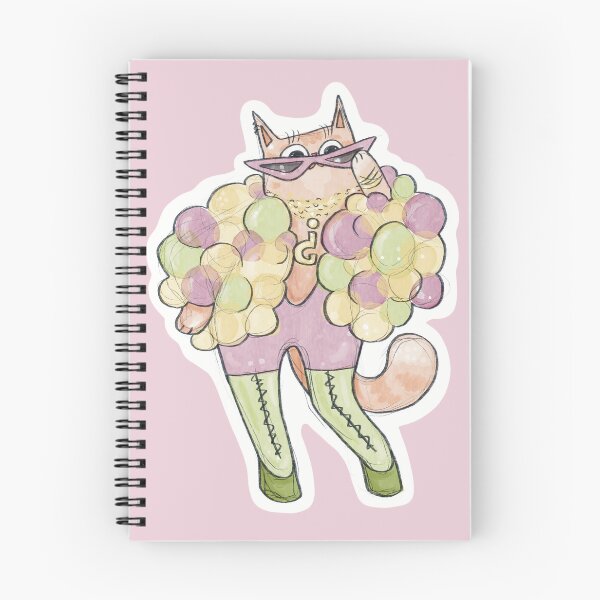 Item preview, Cute Ginger Cat Wearing Campy Fashion designed and sold by Julia Sol.