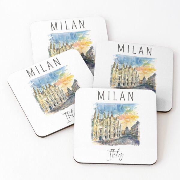 Item preview, A Watercolor Design of Milan - Italy  designed and sold by Sketch-Shack.