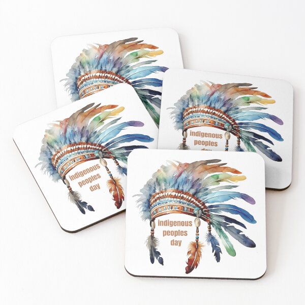 Item preview,  Indian  Headdress Watercolor,   Native Indigenous , American Indian Heritage Day designed and sold by KolorellaS.