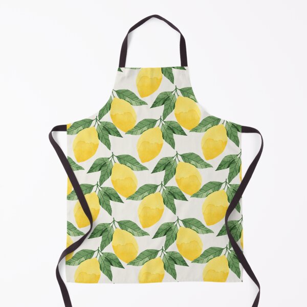 Item preview, Lemons illustration with green leaves designed and sold by helga-wigandt.