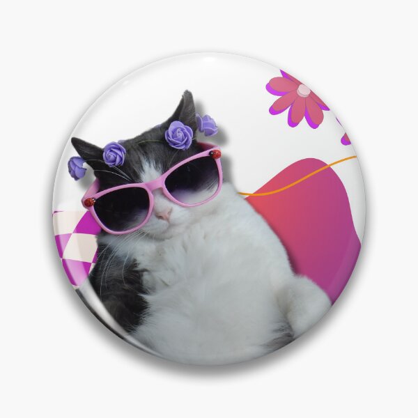 Item preview, La gente guapa tiene gatos - Onda morada designed and sold by Cat Babe.