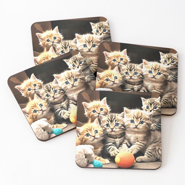 Aperçu de l'œuvre Adorables chatons jouant avec des jouets créée et vendue par Ramasarsan.