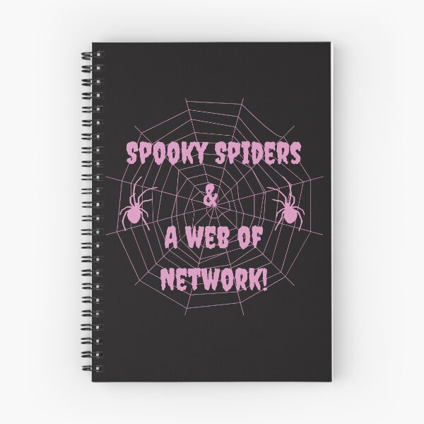 Item preview, Spooky Spiders & A Web of Network(Pink) designed and sold by POSITIVE4EVA.