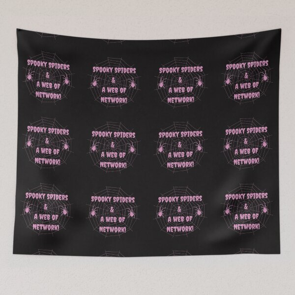 Item preview, Spooky Spiders & A Web of Network(Pink) designed and sold by POSITIVE4EVA.