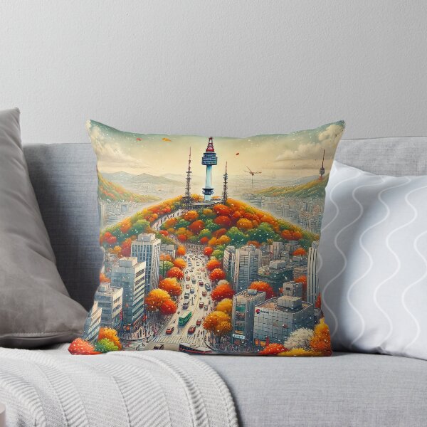 Item preview, Seoul N Tower Autumn designed and sold by unrealartwork.