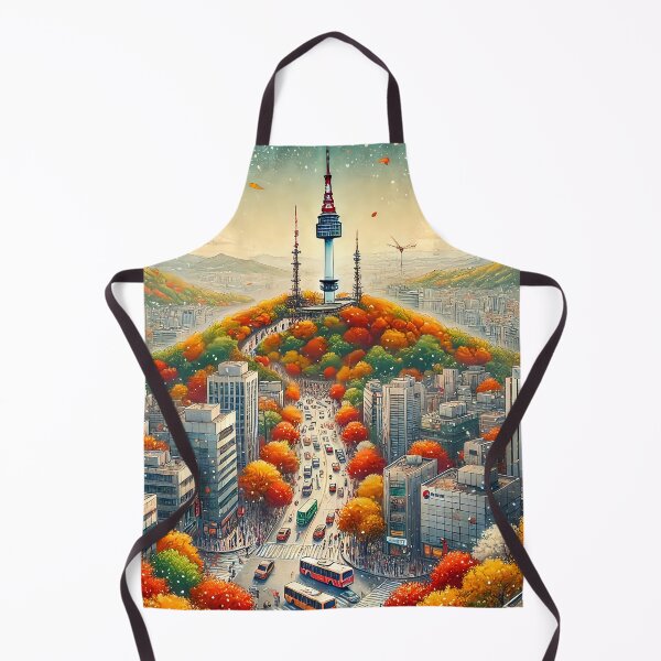 Item preview, Seoul N Tower Autumn designed and sold by unrealartwork.
