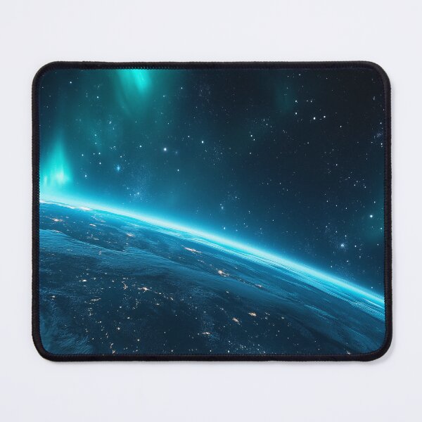 Item preview, Earth’s Horizon with Dazzling Aurora and Starry Sky designed and sold by lematworks.