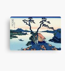 A View of Mount Fuji Across Lake Suwa (Lake Suwa in Shinano Province) | Japan Canvas Print