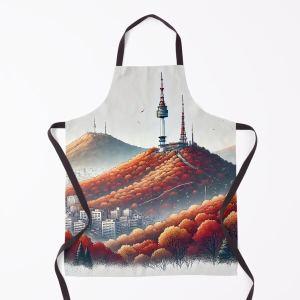 Item preview, Autumn N Seoul Tower Illustration designed and sold by unrealartwork.