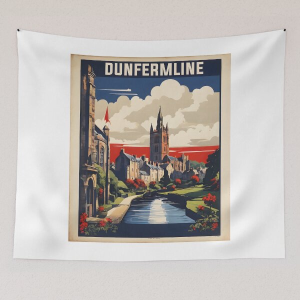 Item preview, Dunfermline United Kingdom Vintage Travel Tourism  designed and sold by TravelersGems.