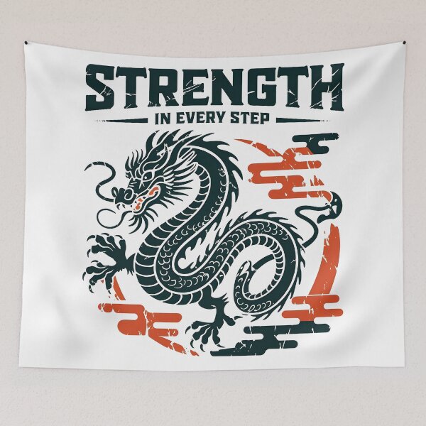 Item preview, Strength In Every Step Dragon JP Design designed and sold by GesparHouse.