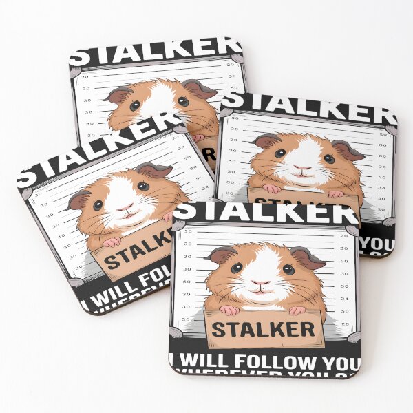 Item preview, Personal Stalker Guinea Pig Funny Pet Humor designed and sold by lpsubcult.