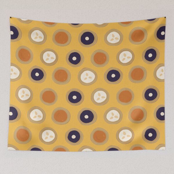 Artikelvorschau, Koláčky Gebäck-Süßigkeiten-Muster, bunt und lecker, Aprikose entworfen und verkauft von Cucurbitavanda.