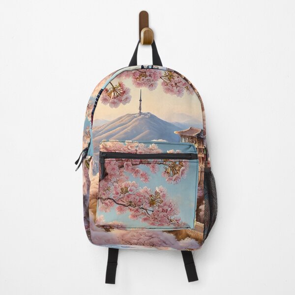 Item preview, N Seoul Tower Cherry Blossom designed and sold by unrealartwork.