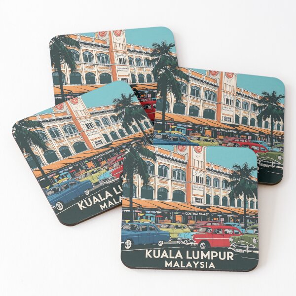 Item preview, Kuala Lumpur Central Market Malaysia Vintage Travel Tourism designed and sold by TravelersGems.