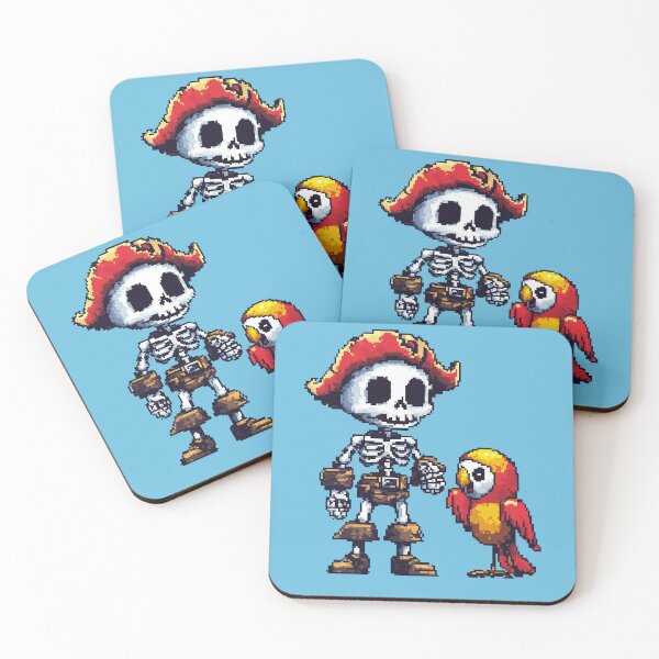 Item preview, Pirate Skeleton and Parrot Duo designed and sold by Anwit.