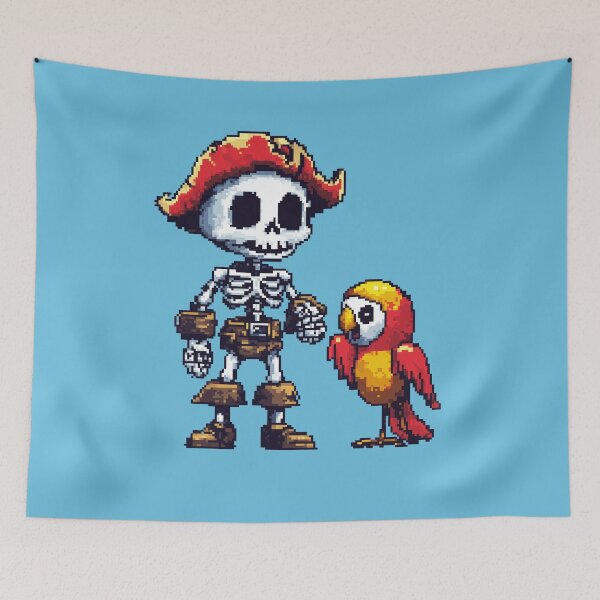 Item preview, Pirate Skeleton and Parrot Duo designed and sold by Anwit.
