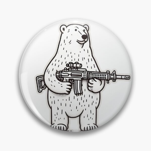 Item preview, polar bear fight back designed and sold by aliraweb.