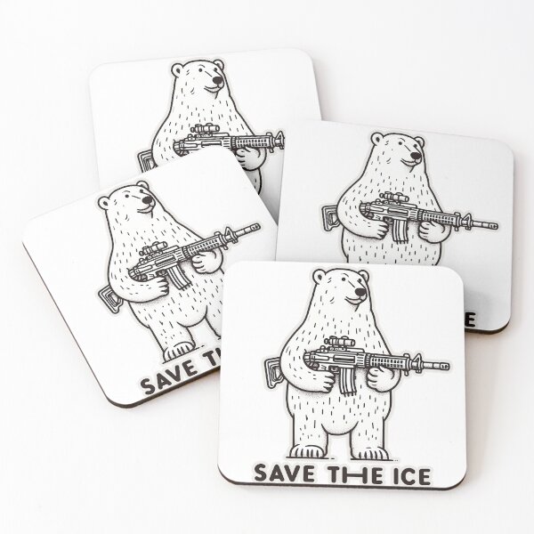 Item preview, polar bear fight back designed and sold by aliraweb.