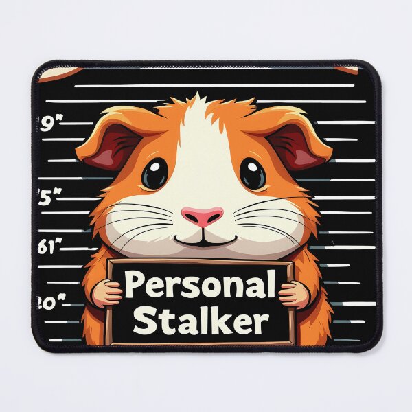 Item preview, Personal Stalker Guinea Pig Funny Pet Humor designed and sold by lpsubcult.