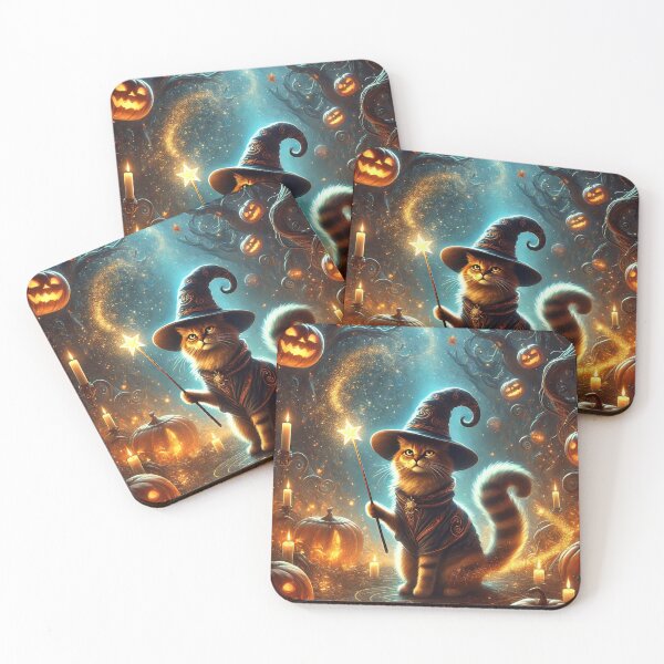 Item preview, The wizard cat is ready for Halloween! designed and sold by Purpleflex.