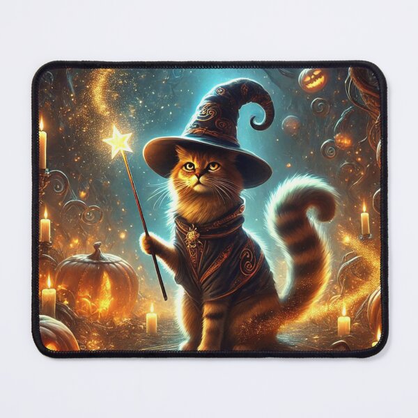 Item preview, The wizard cat is ready for Halloween! designed and sold by Purpleflex.