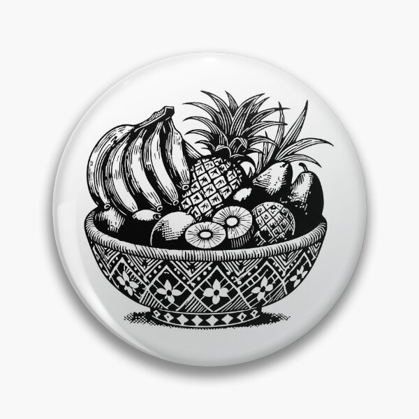 Item preview, Bowl of Bounty: A Tropical Feast in Black and White designed and sold by Carocas20.