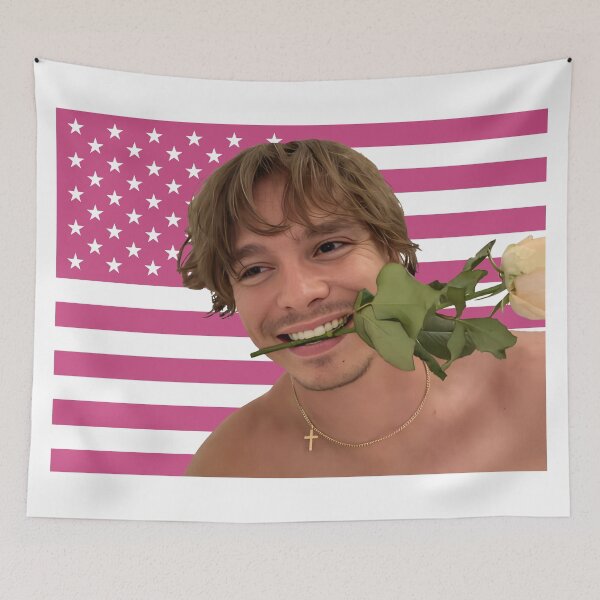 Item preview, with R O S E pink american flag Nicholas CHAVEZ  designed and sold by StanaLuis.
