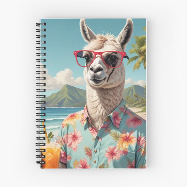 Item preview, AI-Generated Chill Llama: Tropical Vibes & Cocktail Fun designed and sold by ConnieVZ.