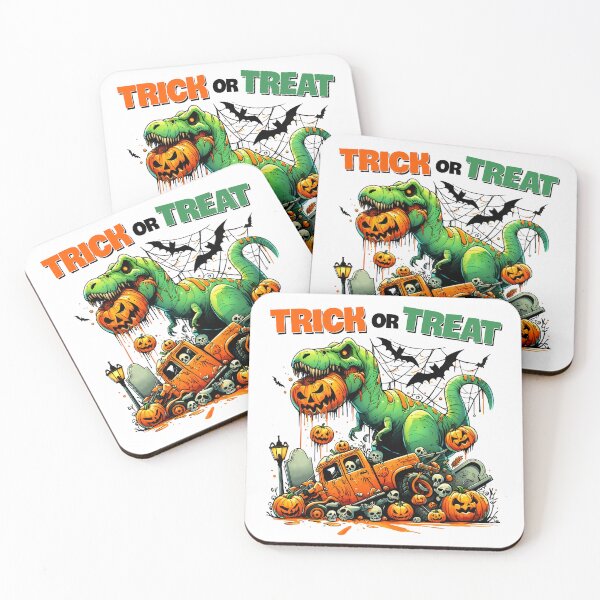 Item preview, DINOSAUR PUNS, TRICK OR TREATS DINO designed and sold by PRINYOS.
