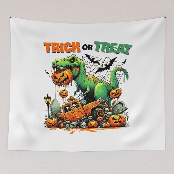 Item preview, DINOSAUR PUNS, TRICK OR TREATS DINO designed and sold by PRINYOS.