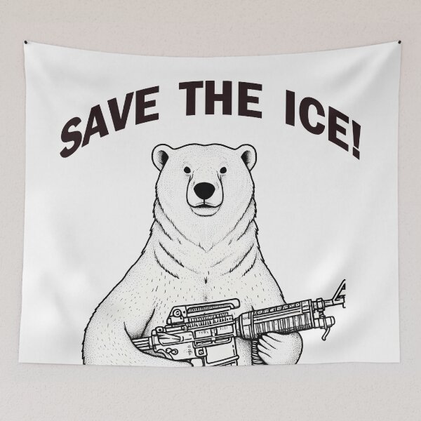 Item preview, polar beas SAVE THE ICE designed and sold by aliraweb.