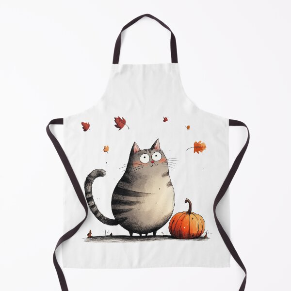 Item preview, Cute cat with pumpkin Halloween designed and sold by anetazakova.