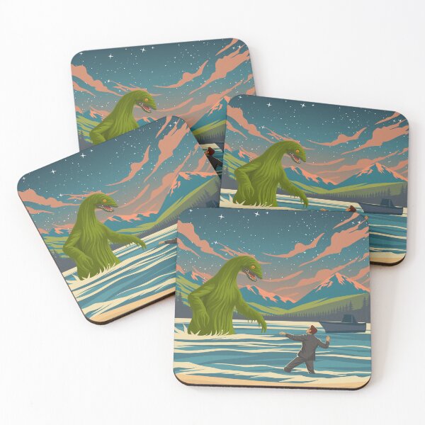 Item preview, Loch Ness Monster Cryptid Travel Poster designed and sold by Stadify.