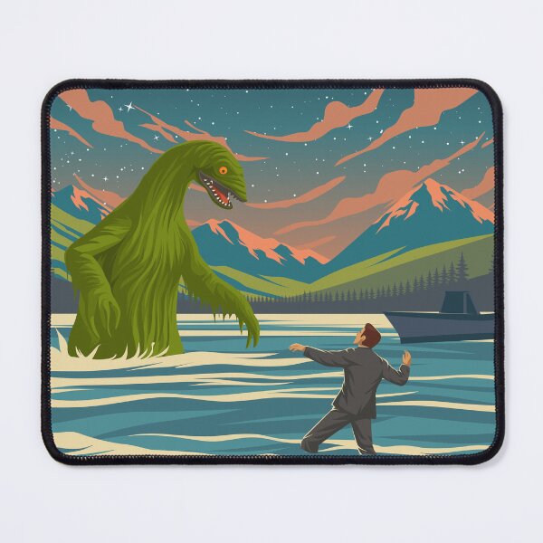 Item preview, Loch Ness Monster Cryptid Travel Poster designed and sold by Stadify.