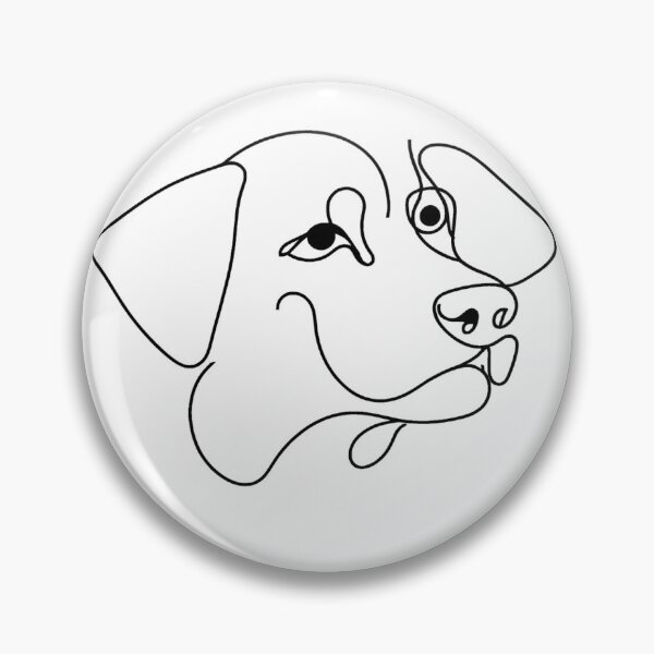 Item preview, Minimalist Line Art Dog Illustration designed and sold by GeoSketchWear.