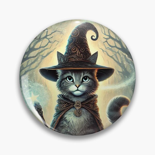 Item preview, Cat wizard performs Halloween magic designed and sold by Purpleflex.