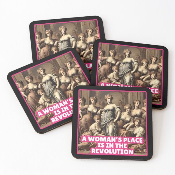 Item preview, Funny vintage Renaissance Feminist Art - A Woman’s Place is in the Revolution designed and sold by Unitepeople.