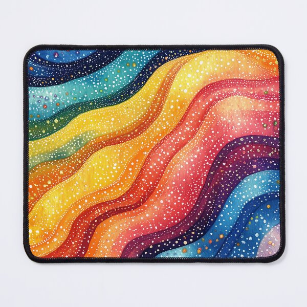 Item preview, Colorful Watercolor Waves Abstract Art designed and sold by solynneart.
