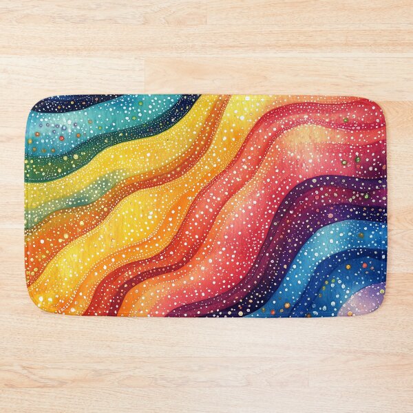 Item preview, Colorful Watercolor Waves Abstract Art designed and sold by solynneart.