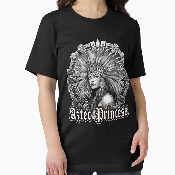 Item preview, Aztec Princess Woman Chicano Mexican Aztec Calendar designed and sold by HechoEnAztlan.