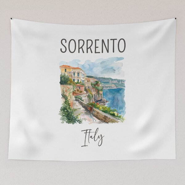 Item preview, A Watercolor Design of Sorrento - Italy  designed and sold by Sketch-Shack.