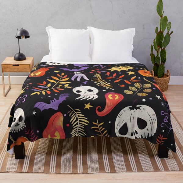 Item preview, Cute Pumpkin and Skull Pattern designed and sold by dcrc.