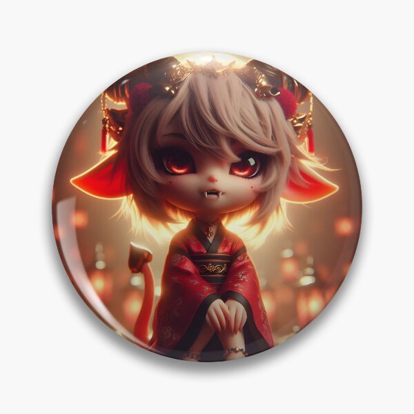 Item preview, Little Demon Chibi Girl designed and sold by GalleryBrisArt.