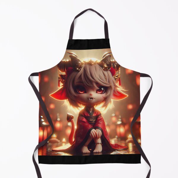 Item preview, Little Demon Chibi Girl designed and sold by GalleryBrisArt.