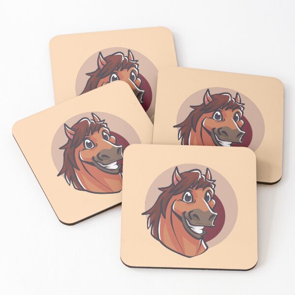 Item preview, Laughing Cartoon Horse Full of Joy designed and sold by nada-art.