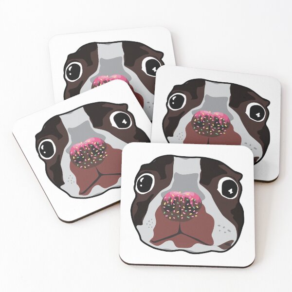 Item preview, Dog with sprinkles on nose toppings Cookies designed and sold by Playful Strokes pom@pom.
