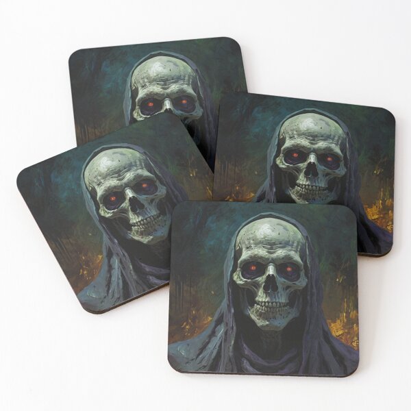 Item preview, Evil Necromancer spirit of the night illustration designed and sold by Vintage Designs +.